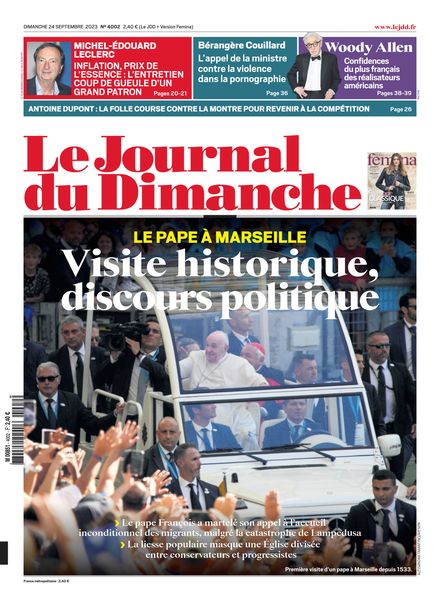 Le Journal du dimanche – 24 Septembre 2023