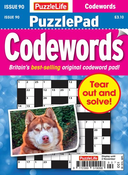 PuzzleLife PuzzlePad Codewords – Issue 90 – October 2023