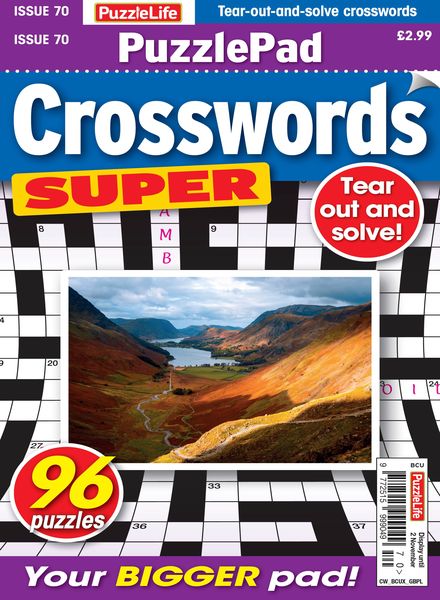 PuzzleLife PuzzlePad Crosswords Super – Issue 70 – October 2023