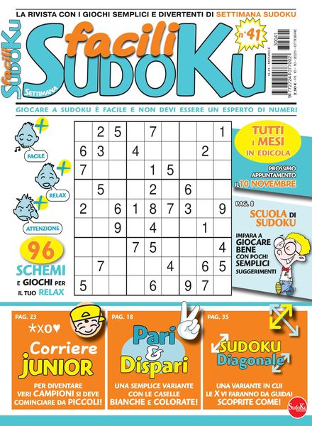 Facili Sudoku – Ottobre 2023