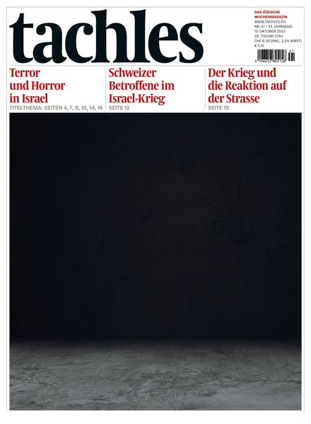 Tachles – 13 Oktober 2023