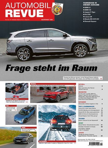 Automobil Revue – 19 Oktober 2023
