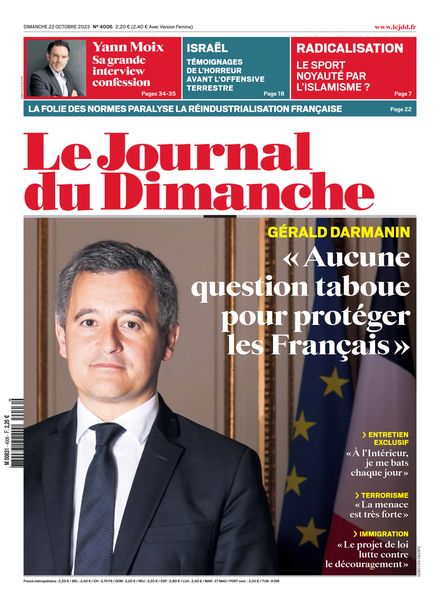 Le Journal du dimanche – 22 Octobre 2023