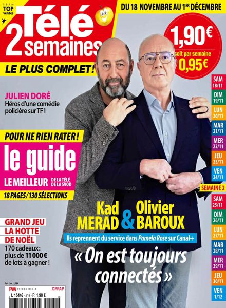 Tele 2 Semaines – 18 Novembre 2023