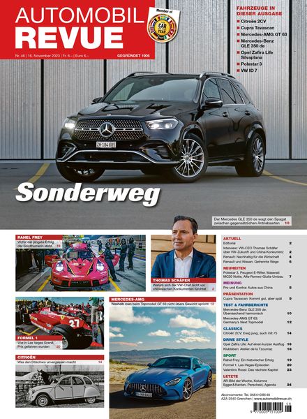 Automobil Revue – 16 November 2023