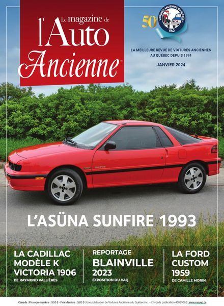 L’Auto Ancienne – Janvier 2024