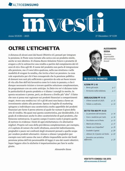 Altroconsumo Investi – 27 Dicembre 2023