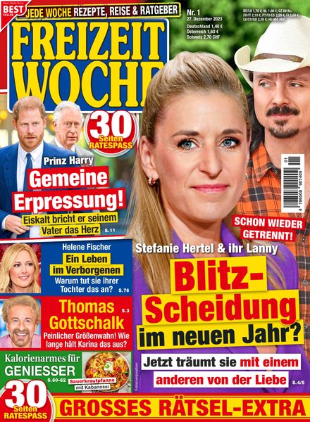 Freizeitwoche – 27 Dezember 2023