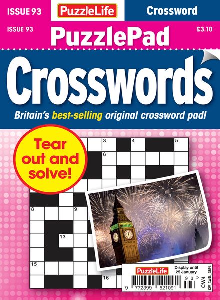 PuzzleLife PuzzlePad Crosswords – December 2023