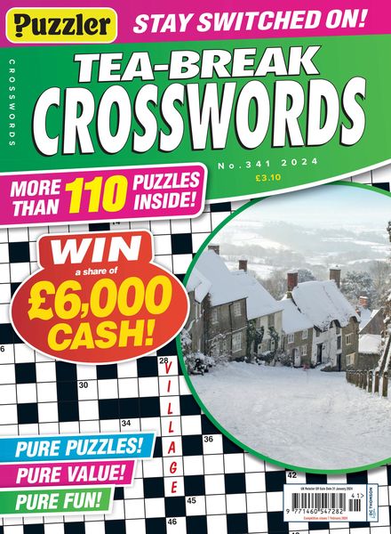 Puzzler Tea-Break Crosswords – Issue 341 – 3 January 2024