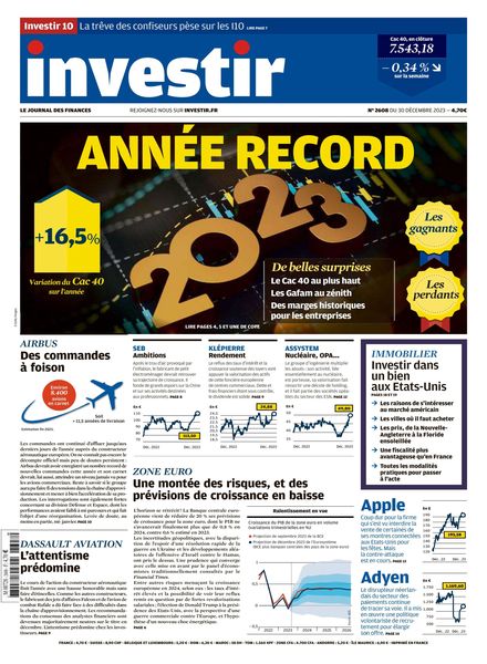 Investir – 30 Decembre 2023