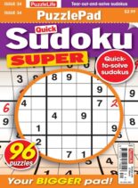 PuzzleLife PuzzlePad Sudoku Super – Issue 34 – 22 February 2024