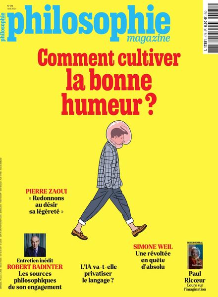 Philosophie Magazine France – Avril 2024