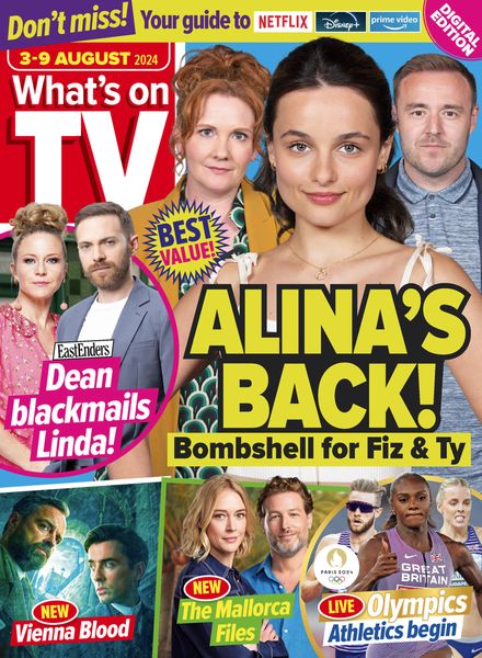 What’s on TV – 3 August 2024