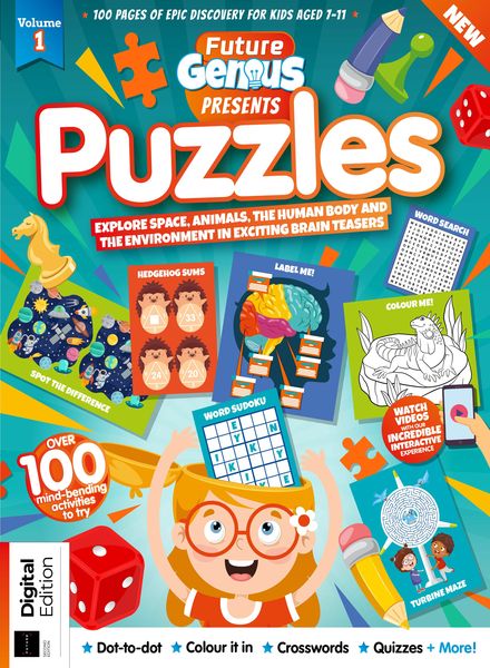 Future Genius Puzzles – Volume 1 2nd Revised Edition 2024