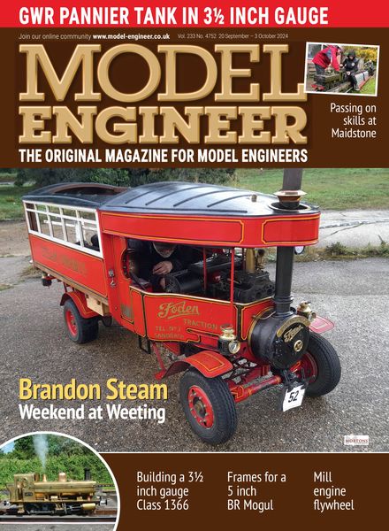 Model Engineer – Issue 4752 – 20 September 2024
