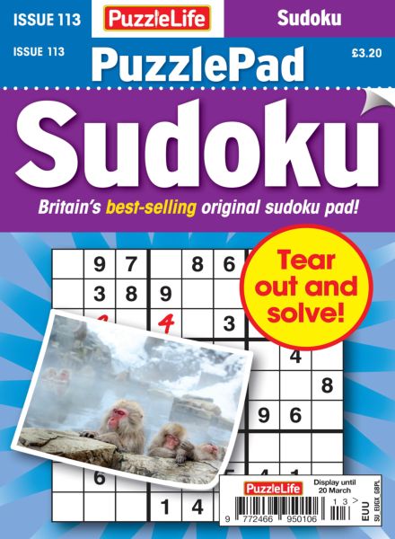 PuzzleLife PuzzlePad Sudoku – February 2025