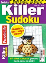 PuzzleLife Killer Sudoku – March 2025