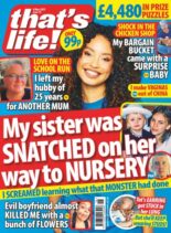 that’s life! UK – 1 May 2025