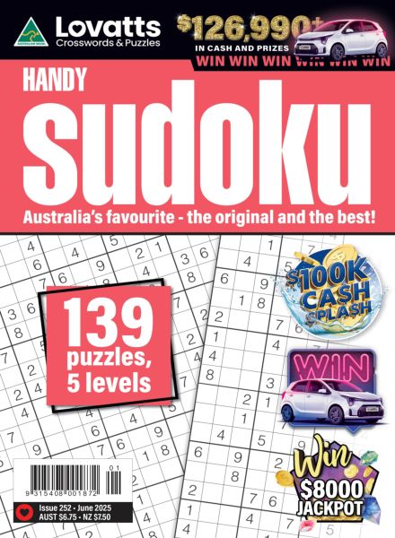 Lovatts Handy Sudoku – June 2025