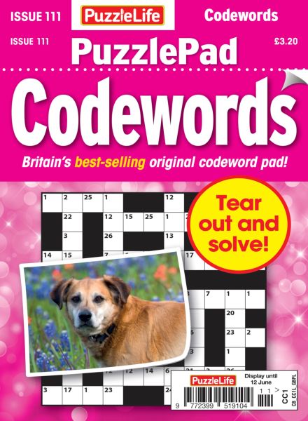 PuzzleLife PuzzlePad Codewords – Issue 111 2025