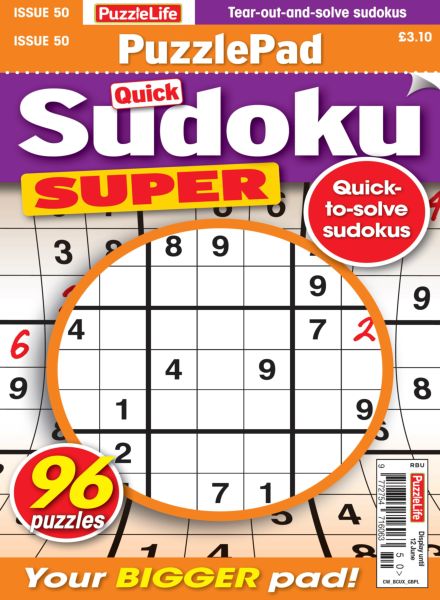 PuzzleLife PuzzlePad Sudoku Super – May 2025