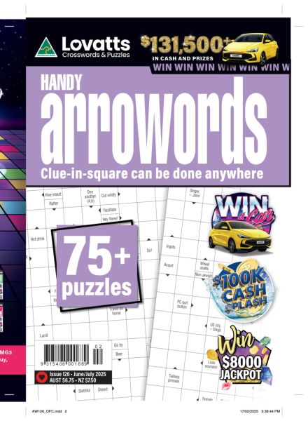 Lovatts Handy Arrowords – Issue 126 2025