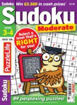 PuzzleLife Sudoku Moderate – May 2025