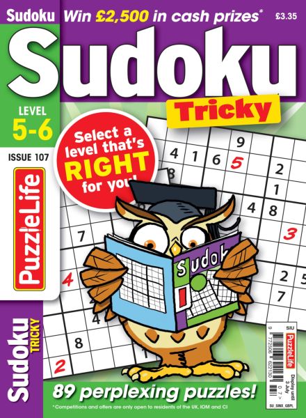 PuzzleLife Sudoku Tricky – May 2025