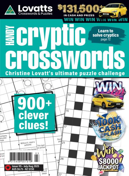 Lovatts Handy Cryptic – Issue 115 2025