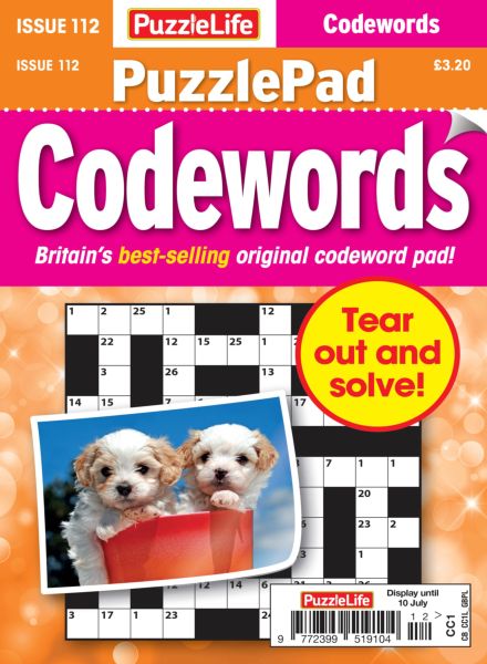 PuzzleLife PuzzlePad Codewords – June 2025