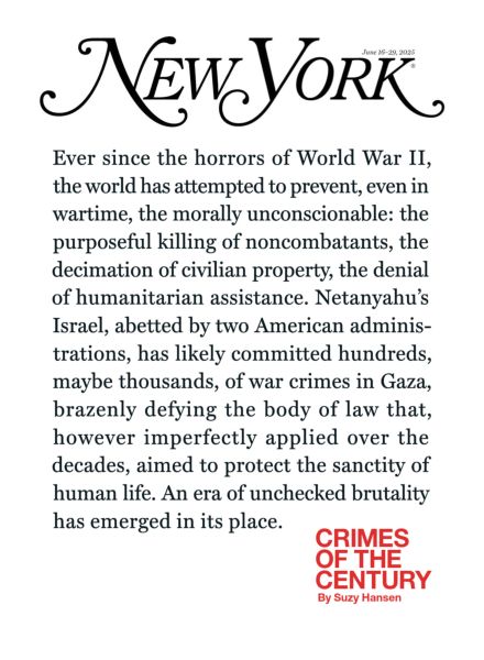 New York Magazine – 16 June 2025