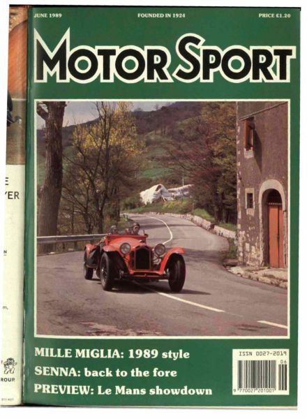 Motor Sport Magazine – June 1989