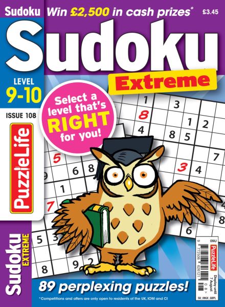 PuzzleLife Sudoku Extreme – July 2025