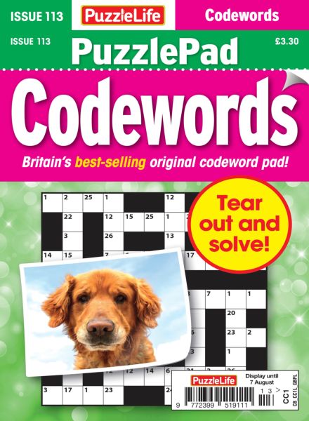 PuzzleLife PuzzlePad Codewords – July 2025