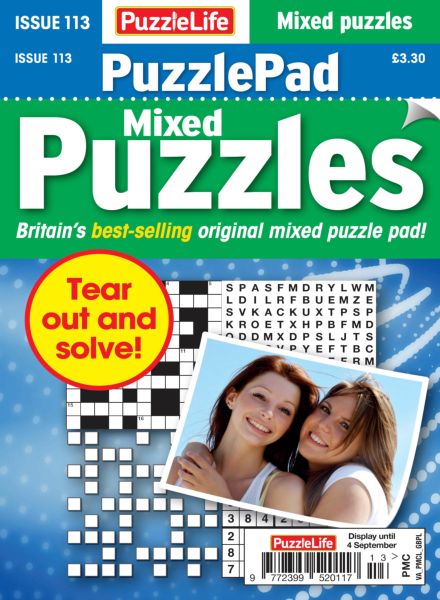 PuzzleLife PuzzlePad Puzzles – August 2025