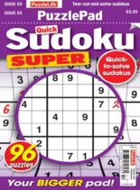 PuzzleLife PuzzlePad Sudoku Super – August 2025