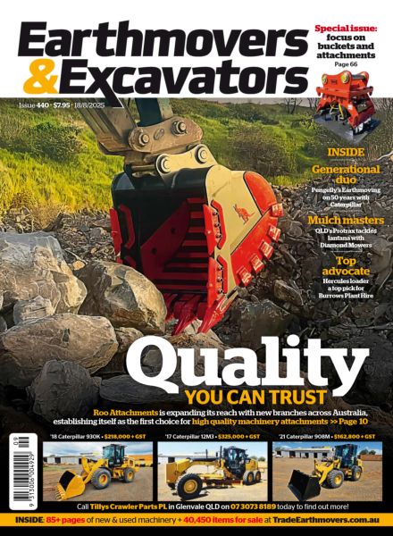 Earthmovers & Excavators – 17 August 2025
