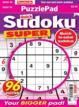 PuzzleLife PuzzlePad Sudoku Super – October 2025