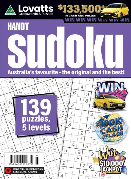 Lovatts Handy Sudoku – Issue 258 2025