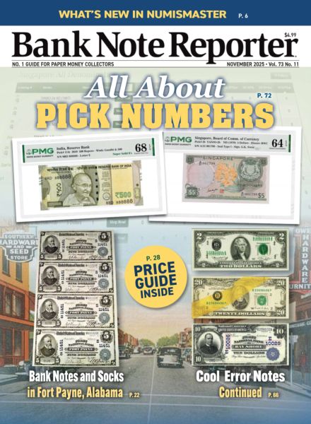 Bank Note Reporter – November 2025