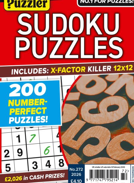 Sudoku Puzzles – Issue 272 2026