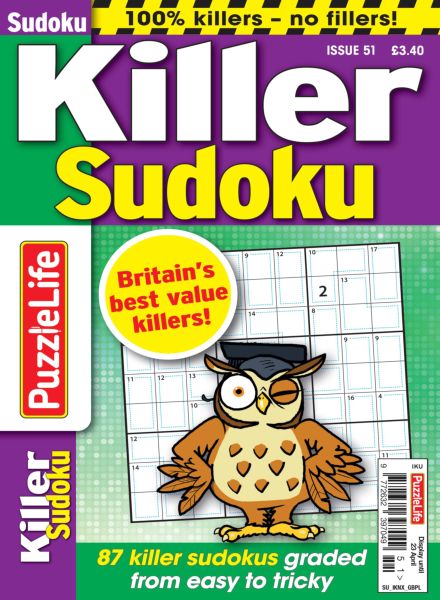 PuzzleLife Killer Sudoku – February 2026