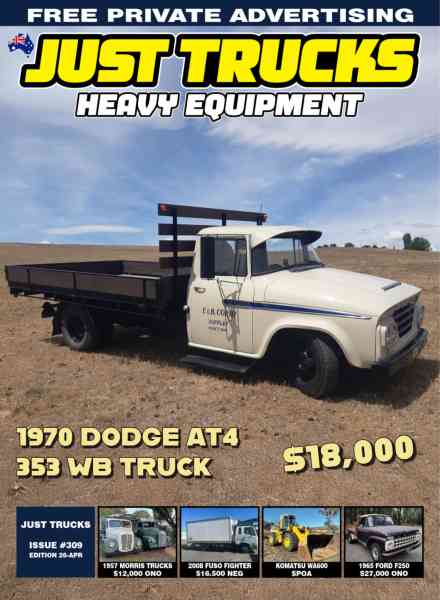 Just Trucks & Heavy Equipment – April 2026