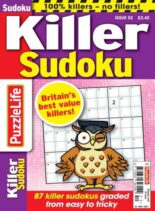 PuzzleLife Killer Sudoku – April 2026
