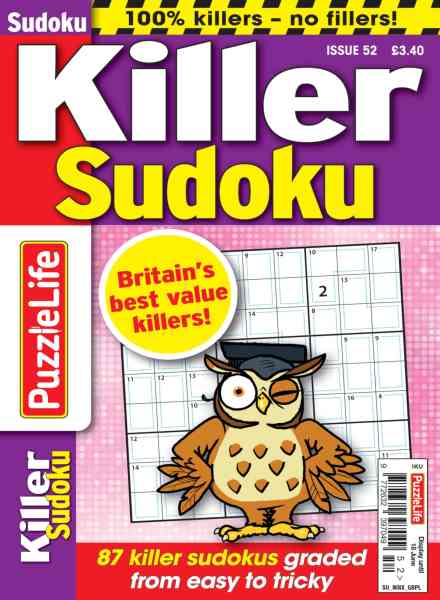 PuzzleLife Killer Sudoku – April 2026