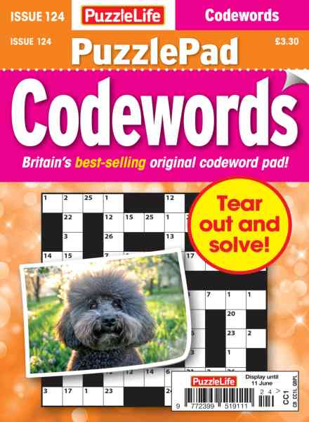 PuzzleLife PuzzlePad Codewords – May 2026