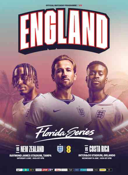 Official England Matchday Programmes – June 2026