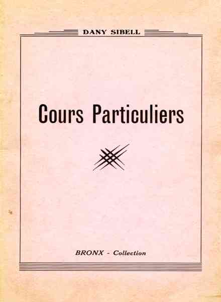 Cours Particuliers 1960