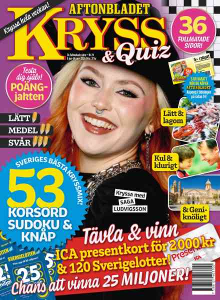 Kryss & Quiz – 8 Juni 2026